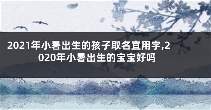2021年小暑出生的孩子取名宜用字,2020年小暑出生的宝宝好吗
