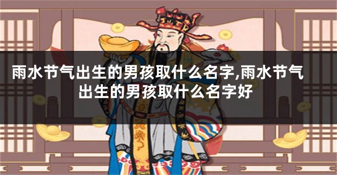 雨水节气出生的男孩取什么名字,雨水节气出生的男孩取什么名字好
