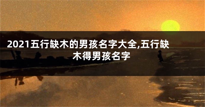 2021五行缺木的男孩名字大全,五行缺木得男孩名字