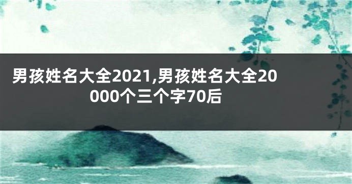 男孩姓名大全2021,男孩姓名大全20000个三个字70后