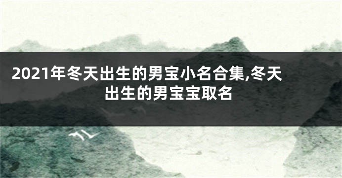 2021年冬天出生的男宝小名合集,冬天出生的男宝宝取名
