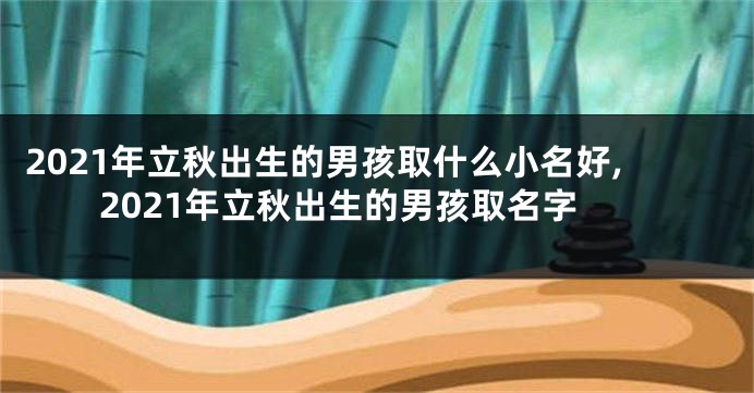2021年立秋出生的男孩取什么小名好,2021年立秋出生的男孩取名字