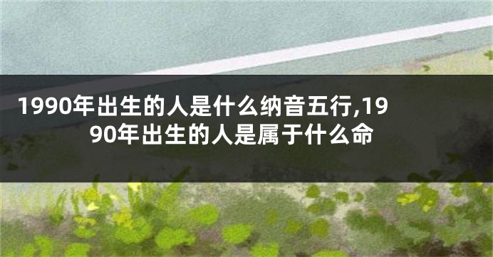 1990年出生的人是什么纳音五行,1990年出生的人是属于什么命