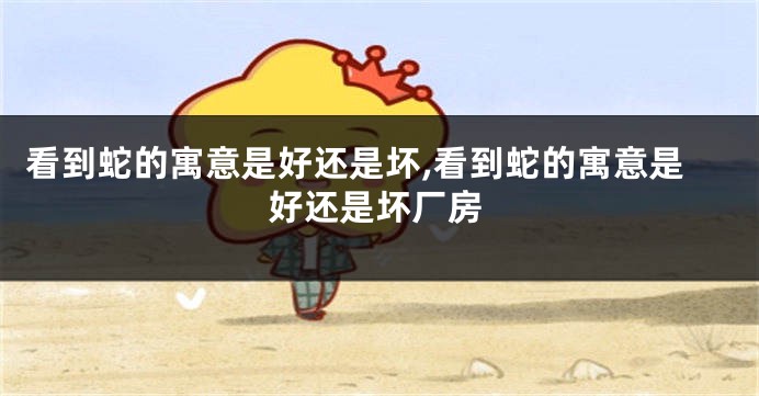 看到蛇的寓意是好还是坏,看到蛇的寓意是好还是坏厂房