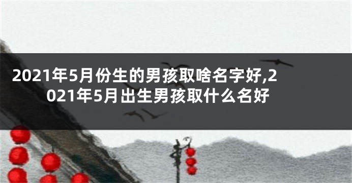 2021年5月份生的男孩取啥名字好,2021年5月出生男孩取什么名好