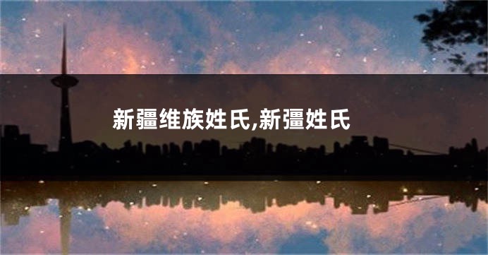 新疆维族姓氏,新彊姓氏