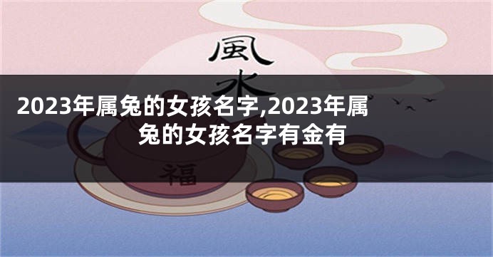 2023年属兔的女孩名字,2023年属兔的女孩名字有金有