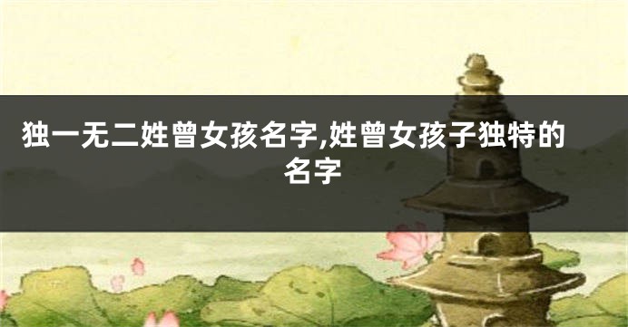 独一无二姓曾女孩名字,姓曾女孩子独特的名字