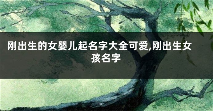 刚出生的女婴儿起名字大全可爱,刚出生女孩名字