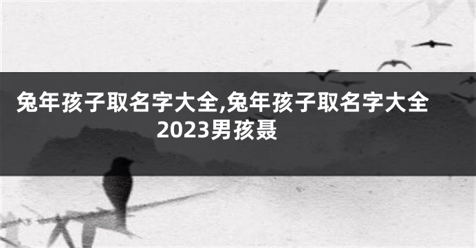 兔年孩子取名字大全,兔年孩子取名字大全2023男孩聂