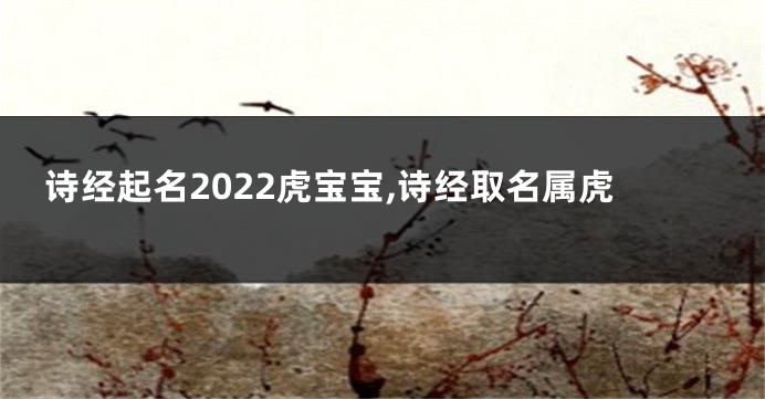 诗经起名2022虎宝宝,诗经取名属虎