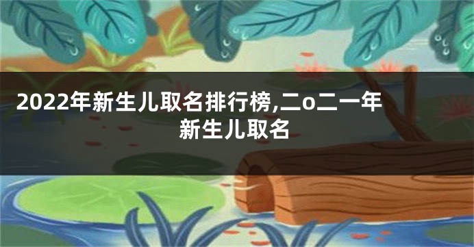 2022年新生儿取名排行榜,二o二一年新生儿取名
