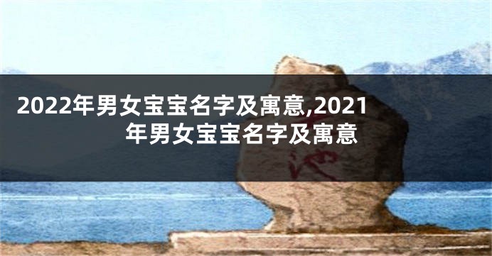 2022年男女宝宝名字及寓意,2021年男女宝宝名字及寓意