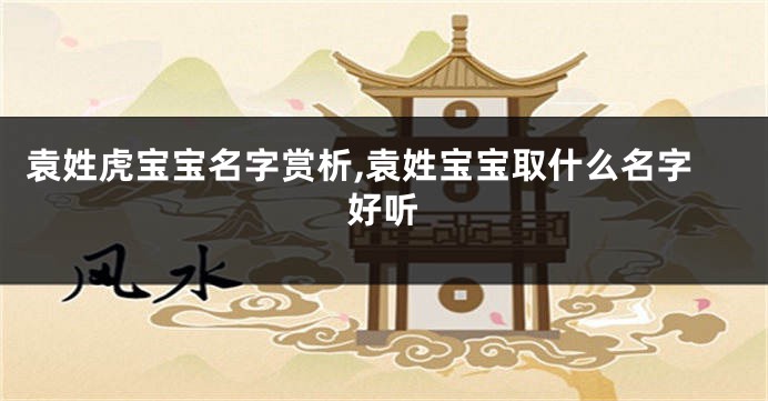 袁姓虎宝宝名字赏析,袁姓宝宝取什么名字好听