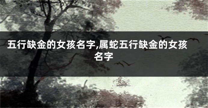 五行缺金的女孩名字,属蛇五行缺金的女孩名字