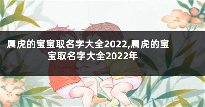 属虎的宝宝取名字大全2022,属虎的宝宝取名字大全2022年