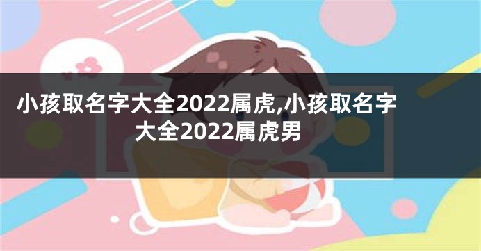 小孩取名字大全2022属虎,小孩取名字大全2022属虎男