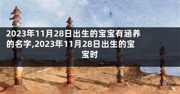 2023年11月28日出生的宝宝有涵养的名字,2023年11月28日出生的宝宝时