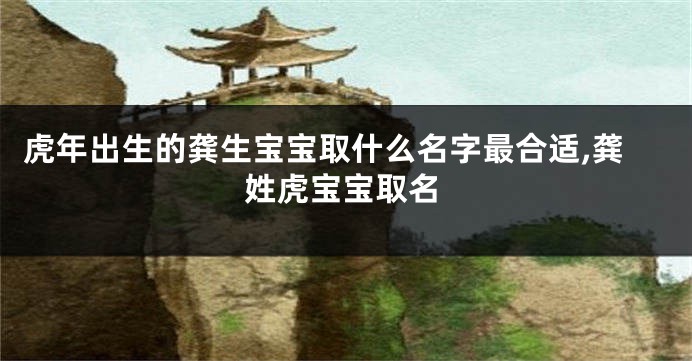 虎年出生的龚生宝宝取什么名字最合适,龚姓虎宝宝取名