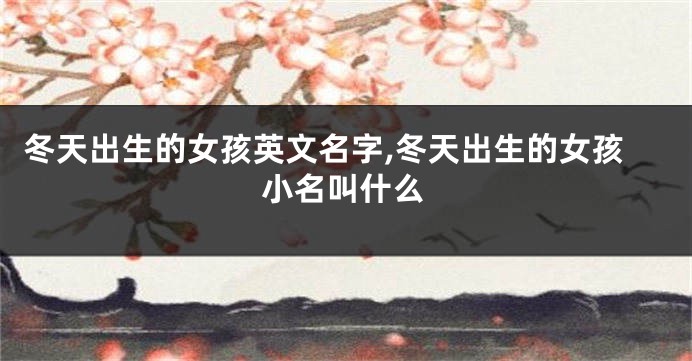 冬天出生的女孩英文名字,冬天出生的女孩小名叫什么